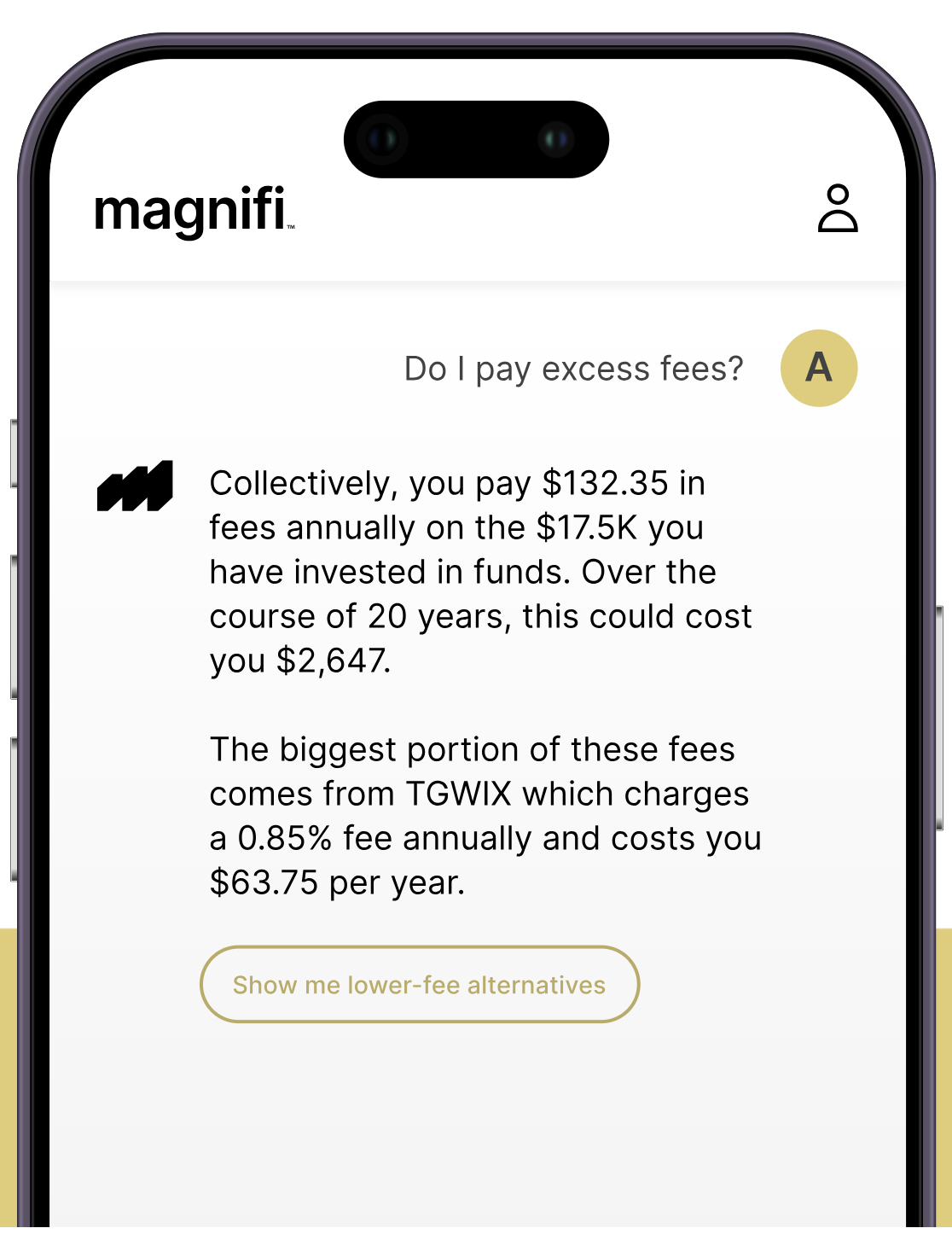 AI portfolio analysis MVP development - Magnifi custom software with machine learning and data analytics for wealth management