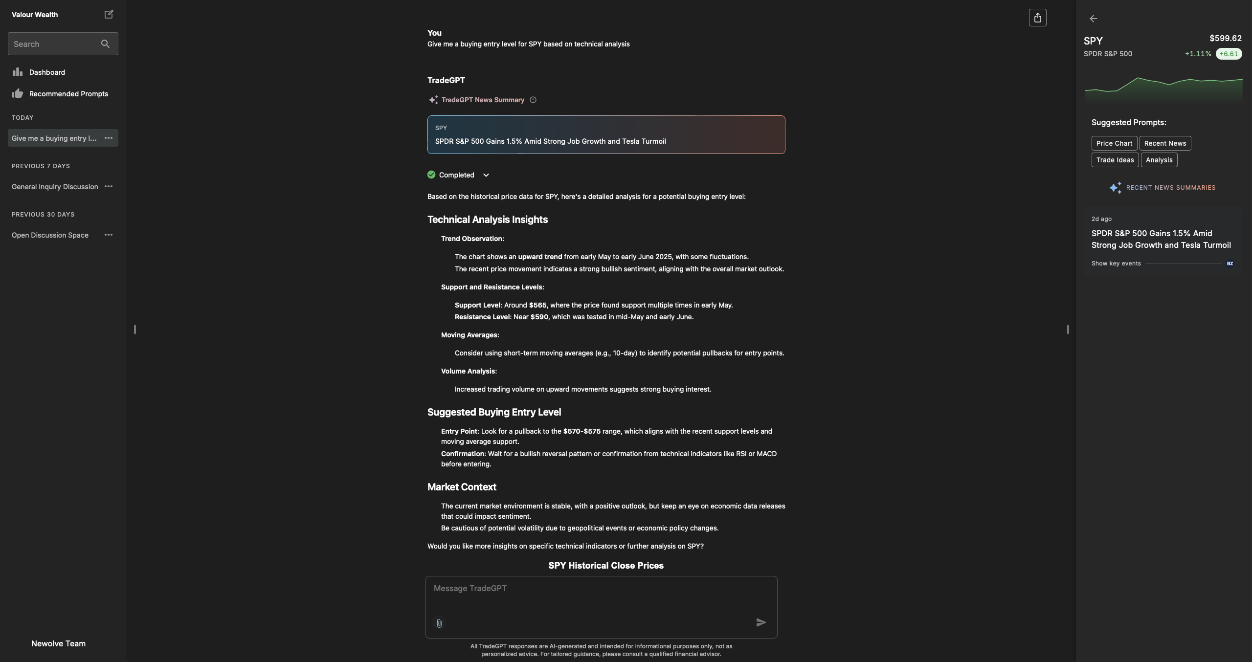 AI-powered trading platform - TradeGPT MVP development case study with machine learning and data analytics